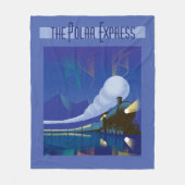 『極表現星』 |ノーザンライトのビンテージトラベル フリースブランケット (正面)