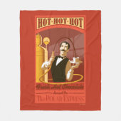 『極表現星』 |ホットチョコレートヴィンテージアート フリースブランケット (正面)