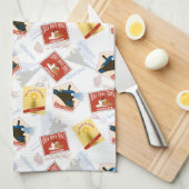 『極表現星』 |レトロステッカーのパターン キッチンタオル (四つ折り)