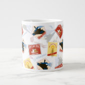 『極表現星』 |レトロステッカーのパターン ジャンボコーヒーマグカップ (正面)