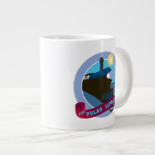 『極表現星』 |ヴィンテージ列車バッジ ジャンボコーヒーマグカップ (正面右)