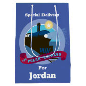 『極表現星』 |ヴィンテージ列車バッジ ミディアムペーパーバッグ (裏面)