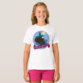 『極表現星』 |ヴィンテージ列車バッジ Tシャツ (正面フル)