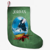 『極表現星』 |休日フレーム列車到着 スモールクリスマスストッキング (正面)