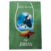 『極表現星』 |休日フレーム列車到着 ミディアムペーパーバッグ (正面)