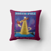 『極表現星』 |北極ビンテージトラベルアート クッション (裏面)