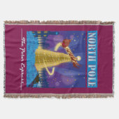 『極表現星』 |北極ビンテージトラベルアート スローブランケット (正面)