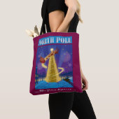 『極表現星』 |北極ビンテージトラベルアート トートバッグ (クローズアップ)