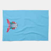 『極表現星』 |小人が電車で待機 キッチンタオル (横)