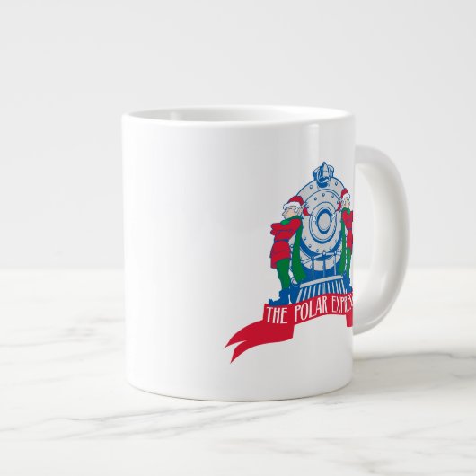 『極表現星』 |小人が電車で待機 ジャンボコーヒーマグカップ (正面右)