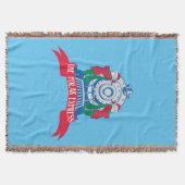 『極表現星』 |小人が電車で待機 スローブランケット (正面)