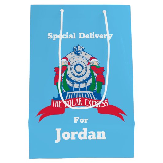 『極表現星』 |小人が電車で待機 ミディアムペーパーバッグ (裏面)