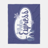 『極表現星』 |極熊のレトロ図 フリースブランケット (正面)