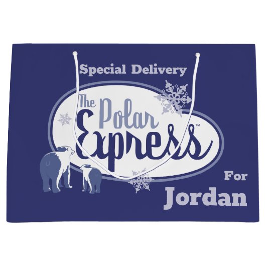 『極表現星』 |極熊のレトロ図 ラージペーパーバッグ (正面)