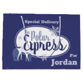 『極表現星』 |極熊のレトロ図 ラージペーパーバッグ (裏面)