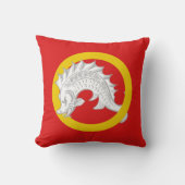 極西民衆バッジのバーロニー クッション (正面)