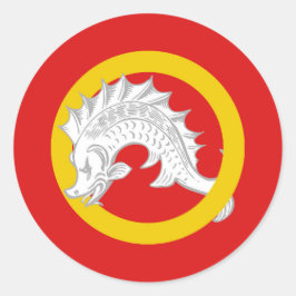 極西民衆バッジのバーロニー ラウンドシール