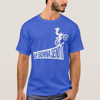 極限のダートバイク とにかく飛ばす モトクロス Tシャツ