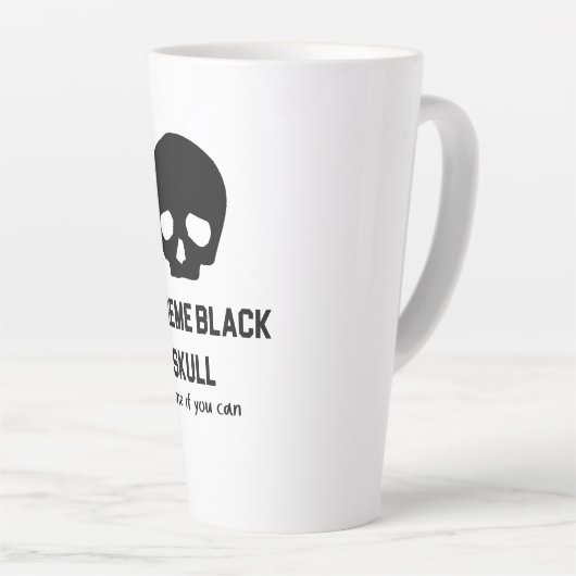 極黒スカル カフェラテマグ (右アングル)