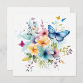 楽お洒落しみ：エンチャント庭園誕生日カード (正面/裏面)