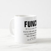 楽しいおじさんの引用コーヒーマグ コーヒーマグカップ (正面左)