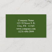 楽しいおもしろいレイヴンPerched On Branch 名刺 (裏面)