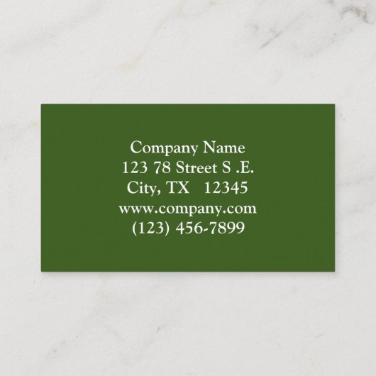 楽しいおもしろいレイヴンPerched On Branch 名刺 (裏面)