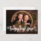 楽しいお正月の写真年賀状 シーズンポストカード (正面/裏面)