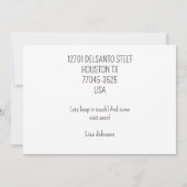 楽しいお知らせが届きました 案内状 (裏面)