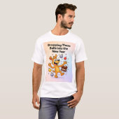 楽しいお祭りキャラクター Tシャツ (正面フル)