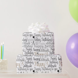 楽しいお誕生日バルーン ラッピングペーパー