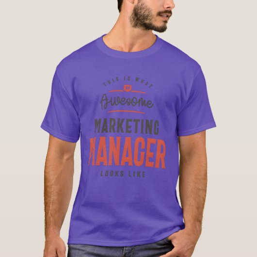 楽しいすごいマーケティングマネージャー仕事職業 ヴィン Tシャツ (正面)