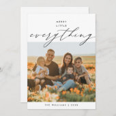 楽しいすべてのもの、家族の写真レイアウト シーズンカード (正面/裏面)