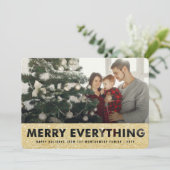 楽しいすべてゴールドグリッターカットアウトスタイリッシュフォト シーズンカード (スタンド正面)