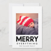 楽しいすべてスクエアピクチャーモダン シーズンカード (正面)