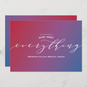 楽しいすべて グラデーション ホリデー カード (正面/裏面)