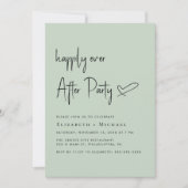 楽しいずっとパーティーセージ結婚披露宴の後 招待状 (正面)