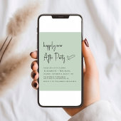 楽しいずっとパーティーセージ結婚披露宴の後 招待状