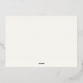 楽しいと明るい写真のホリデーカード 箔シーズンカード (裏面)