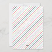 楽しいと明るい ホリデー フォト カード (裏面)