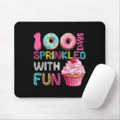 楽しいひとときをちりばめた100日のカップケーキ 100日目の学校生活 マウスパッド (マウス)