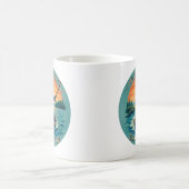 楽しいひとときをキャッチ コーヒーマグカップ (中央)