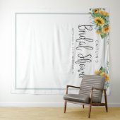 楽しいひまわり ブライダルシャワー フォトブース 背景 タペストリー (インサイチュ(横))