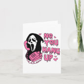 楽しいよ、あなたが最初に電話を切ったのは、幽霊が電話してきたんだ、ハロー、ハロウィン カード (正面)