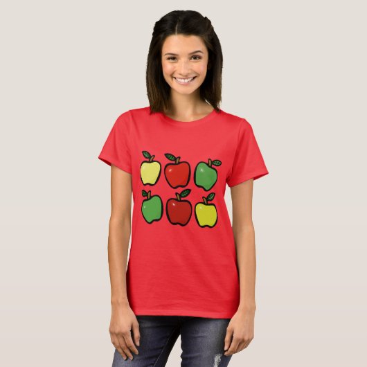 楽しいりんご Tシャツ (正面フル)