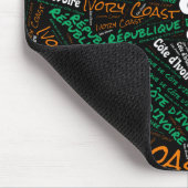 楽しいアイボリーコースト国旗の色愛国的 マウスパッド (コーナー)