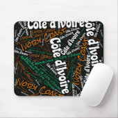 楽しいアイボリーコースト国旗の色愛国的 マウスパッド (マウス)