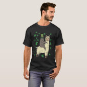 楽しいアイルランドのナマケモノ・ラマTシャツ 聖パトリックの日 アニメ Tシャツ (正面フル)