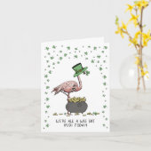 楽しいアイルランド人 St Patrick’s Day カード (黄色い花)