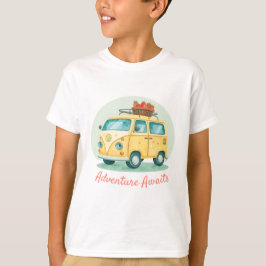 楽しいアウトドア・アドベンチャー グラフィックTシャツ for 少年&少女 Tシャツ
